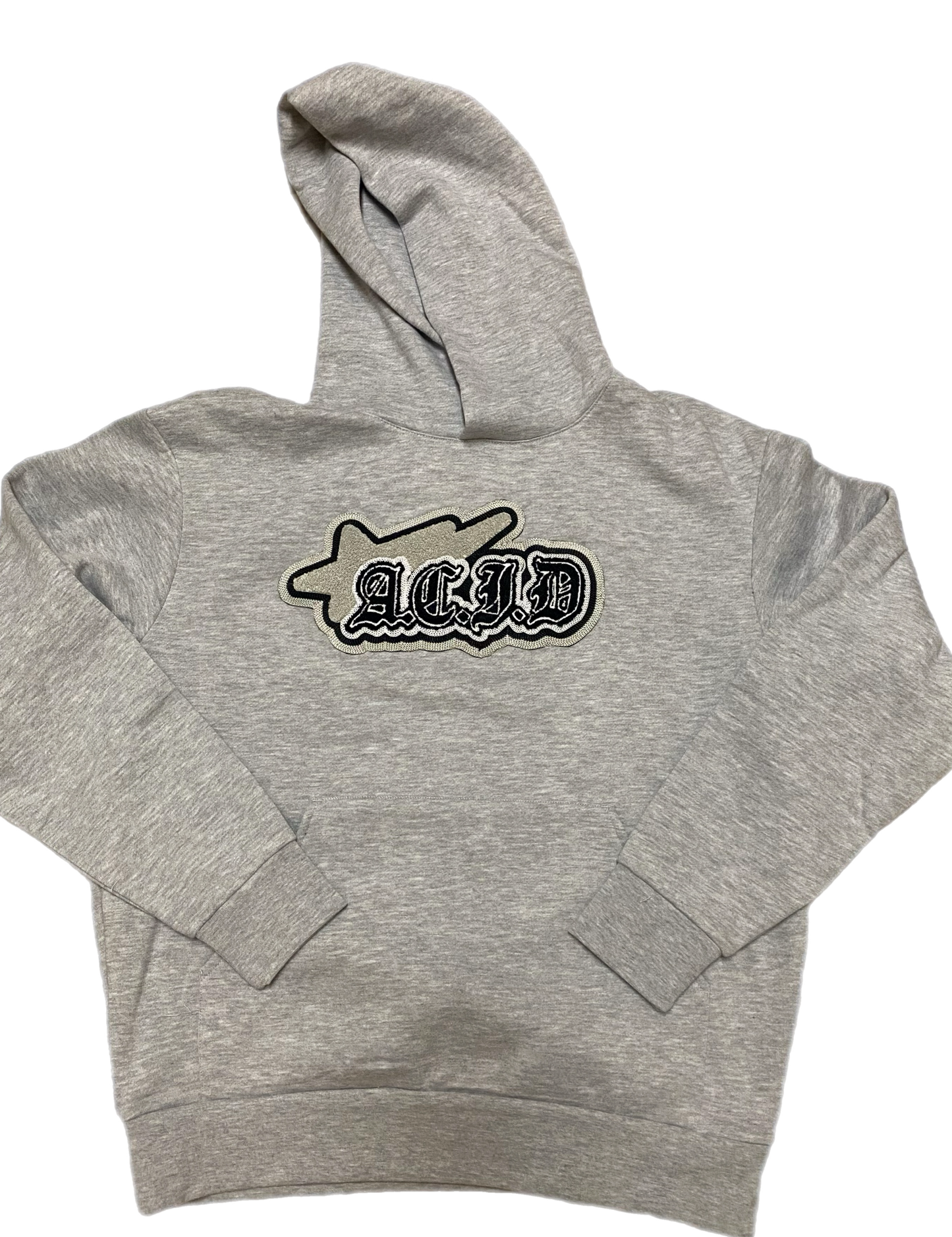 Wolf Grey patch Hoodie