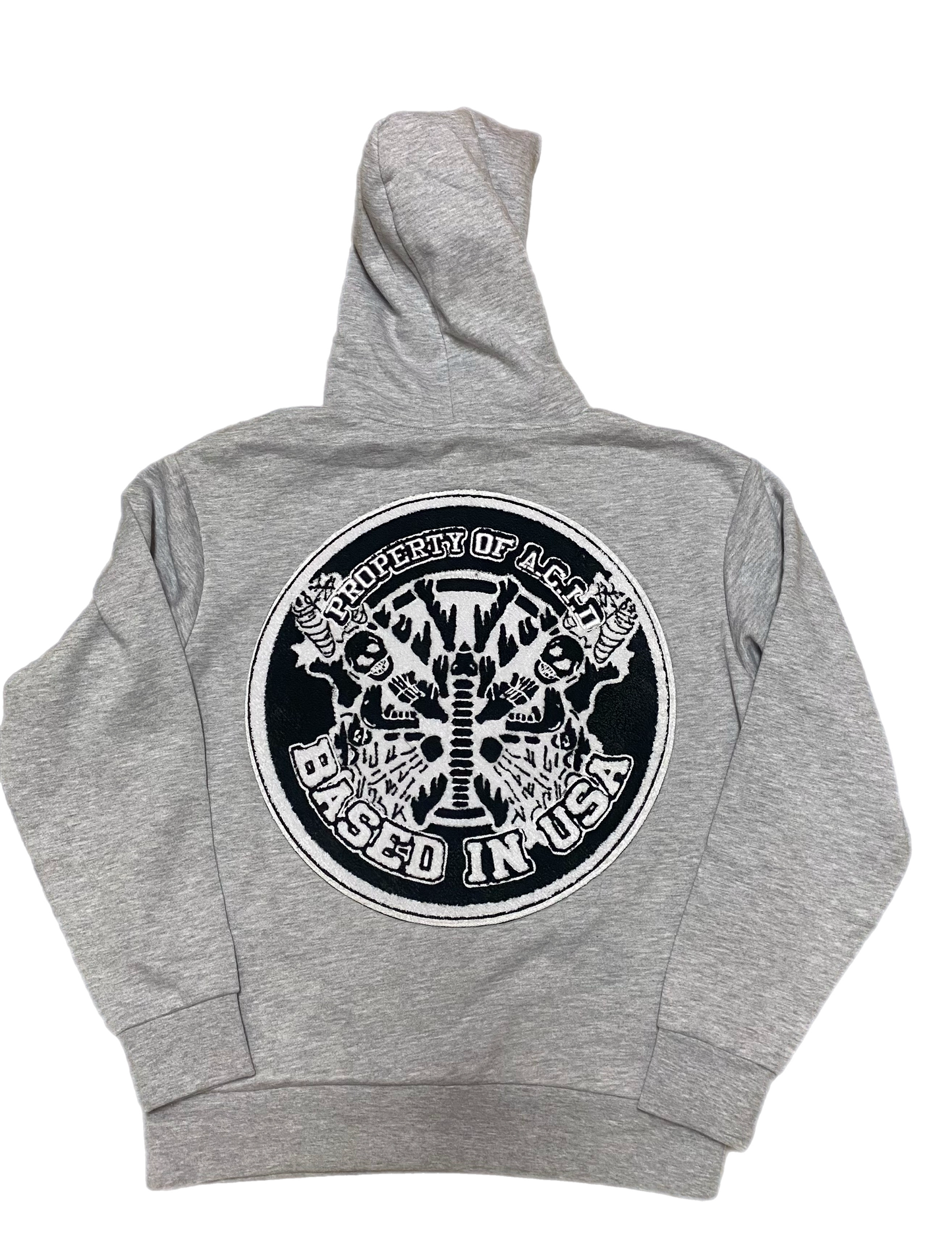 Wolf Grey patch Hoodie
